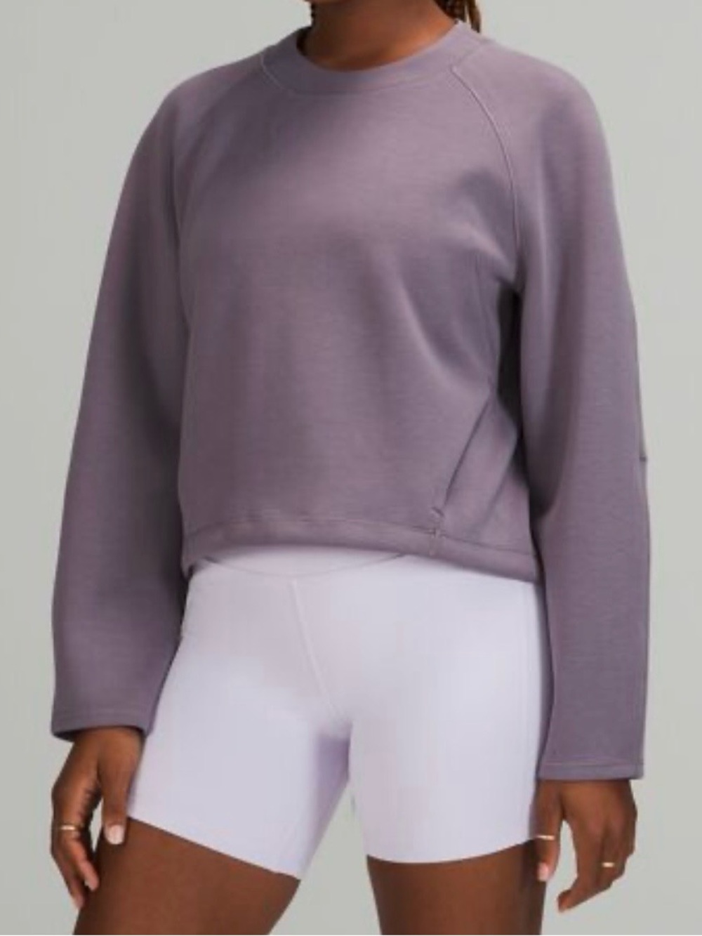 Lululemon AirWrap Modal Crew Pullover – Size 8 – Dusky Lavender